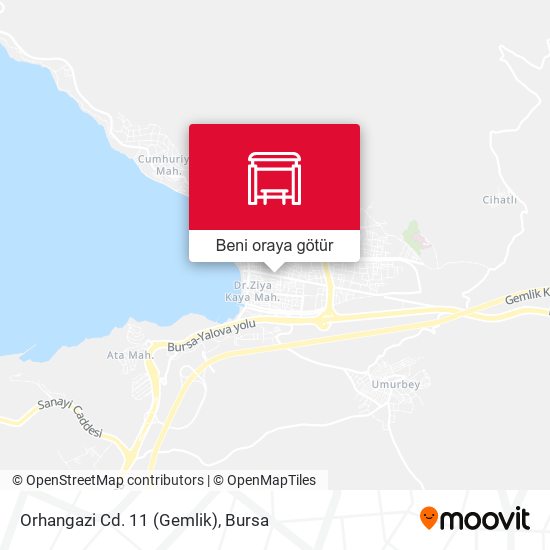Orhangazi Cd. 11 (Gemlik) harita