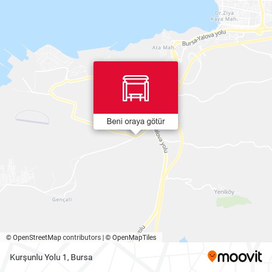 Kurşunlu Yolu 1 harita