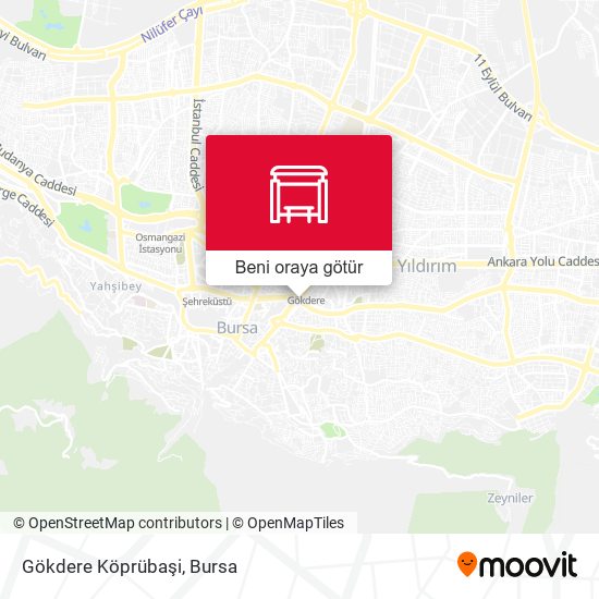 Gökdere Köprübaşi harita