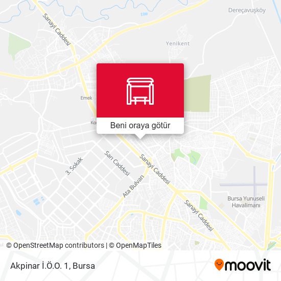 Akpinar İ.Ö.O. 1 harita