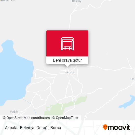 Akçalar Belediye Durağı harita