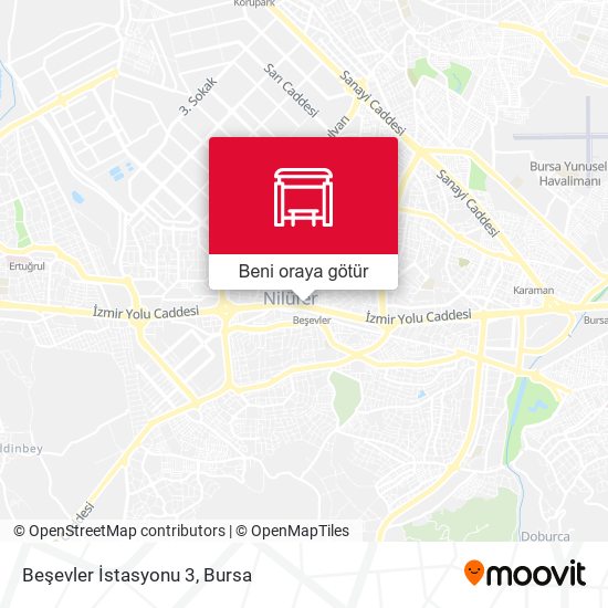 Beşevler İstasyonu 3 harita