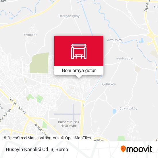 Hüseyin Kanalici Cd. 3 harita