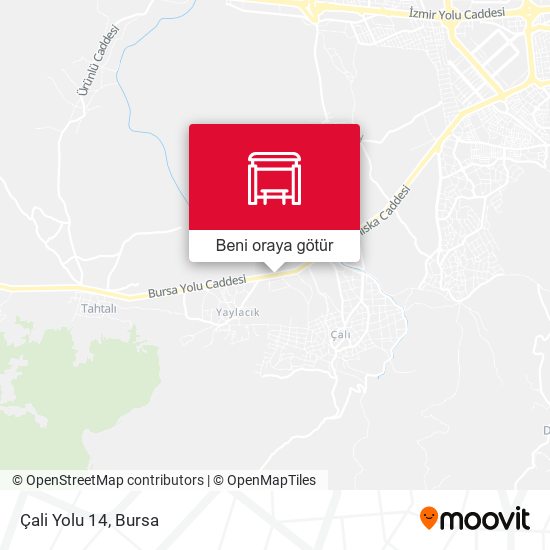 Çali Yolu 14 harita