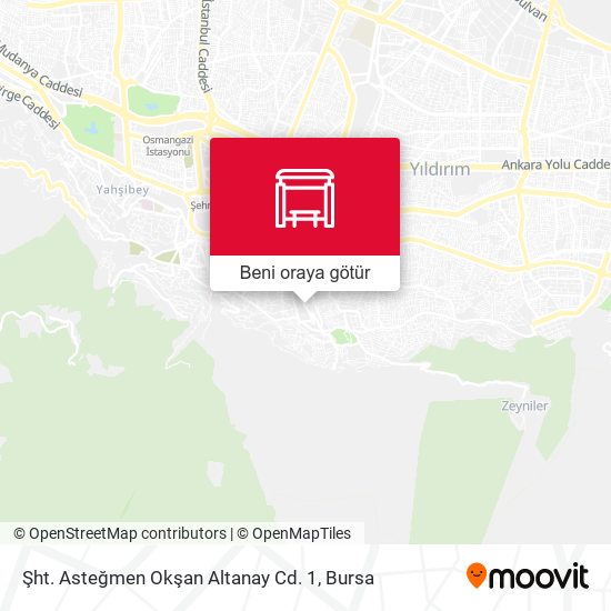 Şht. Asteğmen Okşan Altanay Cd. 1 harita