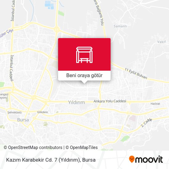 Kazım Karabekir Cd. 7 (Yıldırım) harita