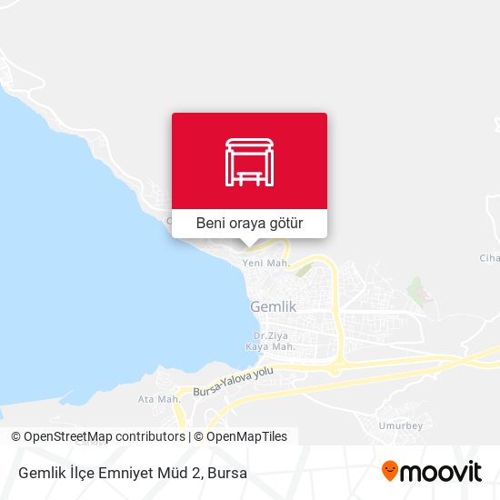 Gemlik İlçe Emniyet Müd 2 harita