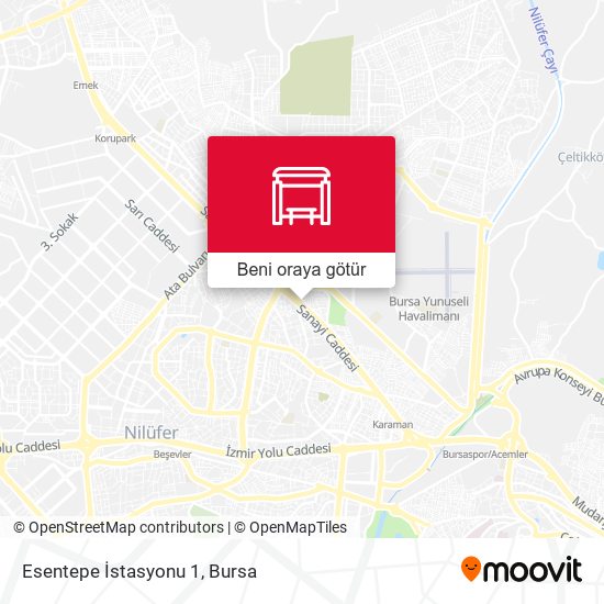 Esentepe İstasyonu 1 harita