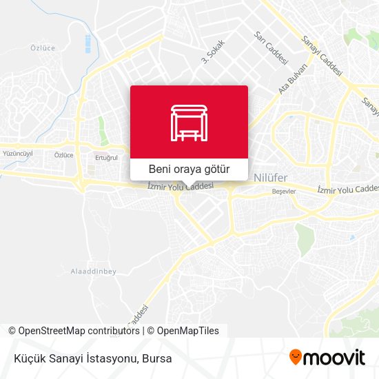 Küçük Sanayi İstasyonu harita