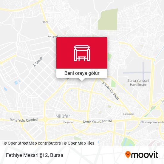 Fethiye Mezarliği 2 harita