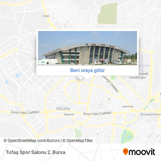 Tofaş Spor Salonu 2 harita