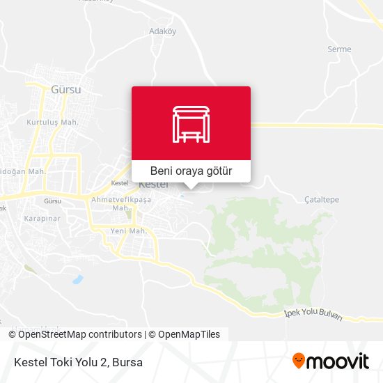Kestel Toki Yolu 2 harita