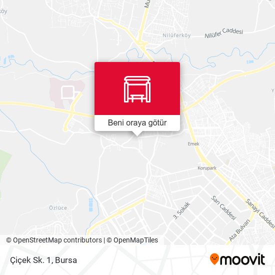 Çiçek Sk. 1 harita