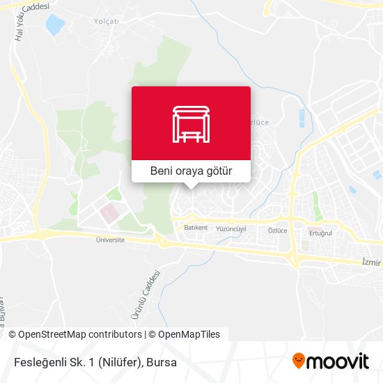 Fesleğenli Sk. 1 (Nilüfer) harita
