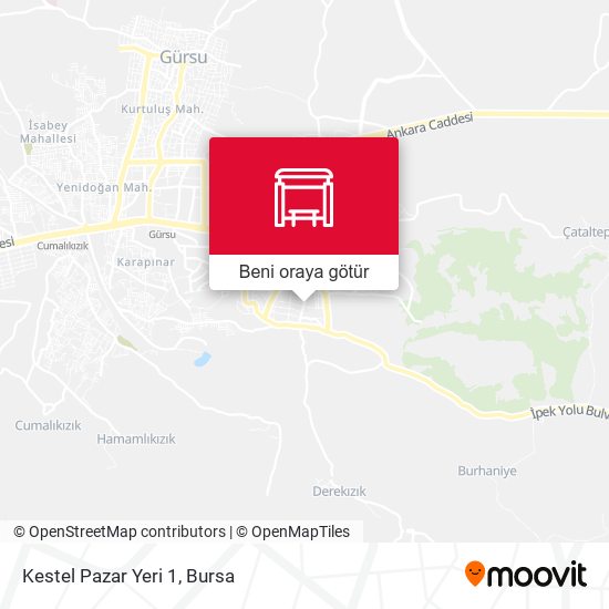Kestel Pazar Yeri 1 harita