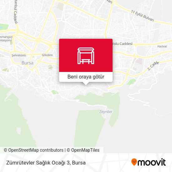 Zümrütevler Sağlık Ocağı 3 harita