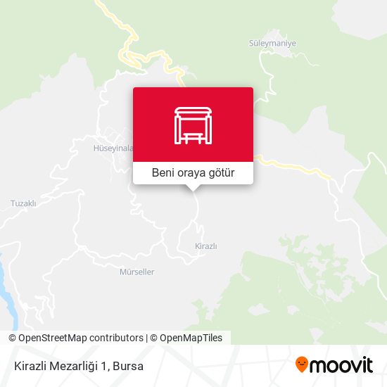 Kirazli Mezarliği 1 harita
