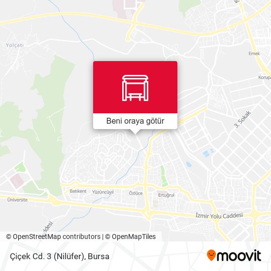 Çiçek Cd. 3 (Nilüfer) harita