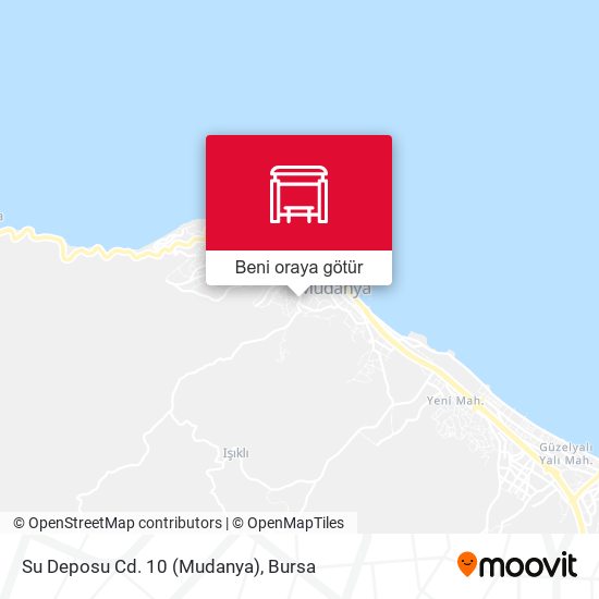 Su Deposu Cd. 10 (Mudanya) harita