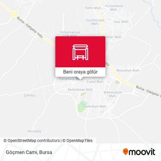Göçmen Cami harita