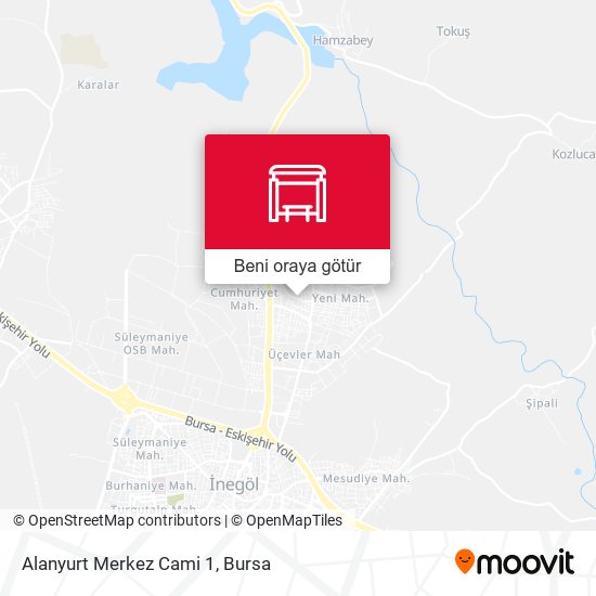 Alanyurt Merkez Cami 1 harita