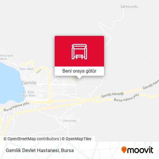 Gemlik Devlet Hastanesi harita
