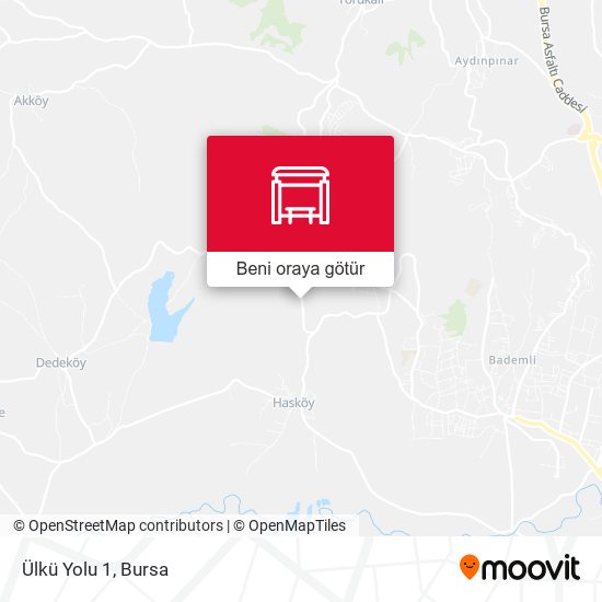 Ülkü Yolu 1 harita
