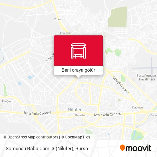 Somuncu Baba Cami 3 (Nilüfer) harita