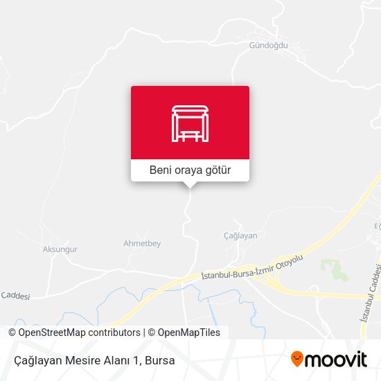 Çağlayan Mesire Alanı 1 harita
