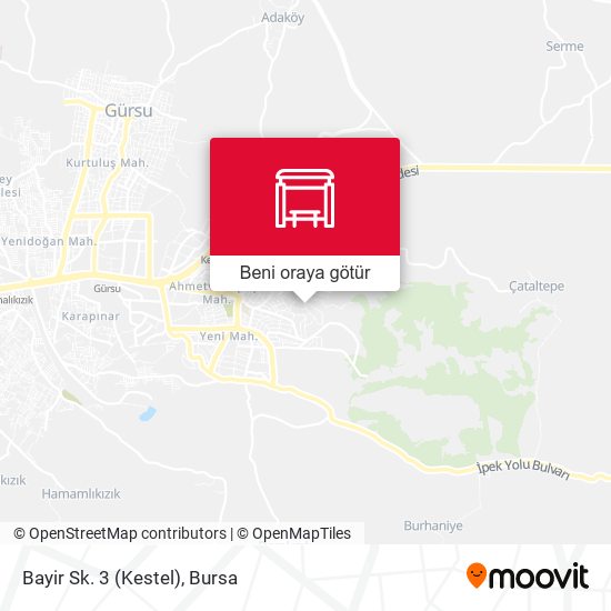 Bayir Sk. 3 (Kestel) harita