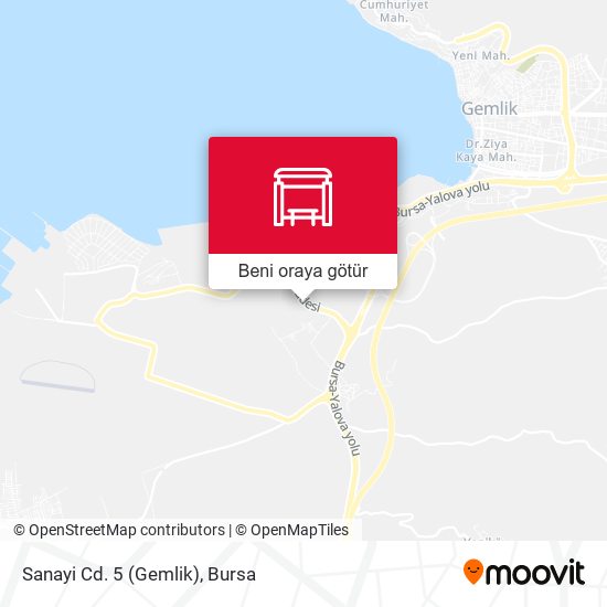 Sanayi Cd. 5 (Gemlik) harita