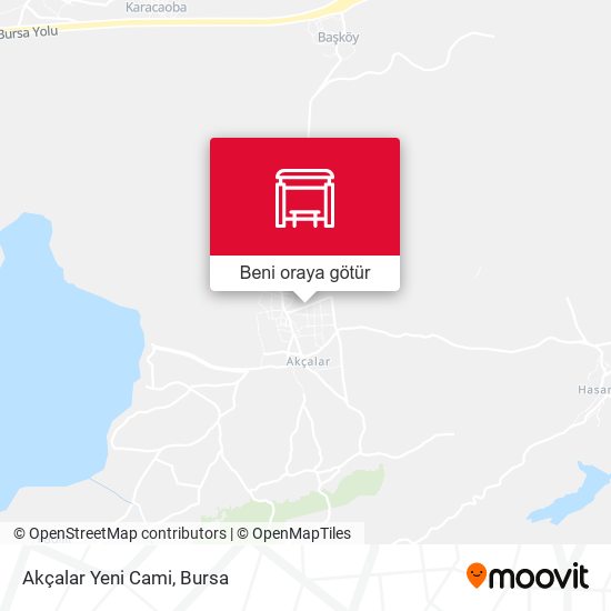 Akçalar Yeni Cami harita