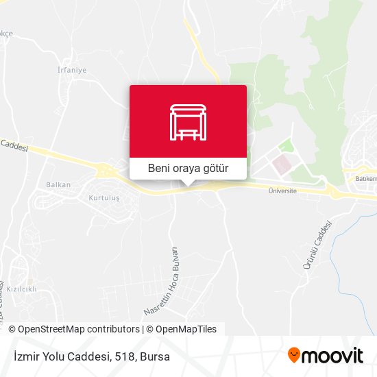 İzmir Yolu Caddesi, 518 harita