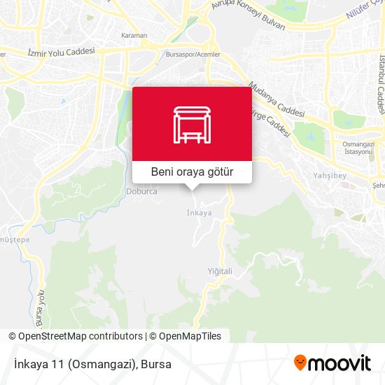 İnkaya 11 (Osmangazi) harita