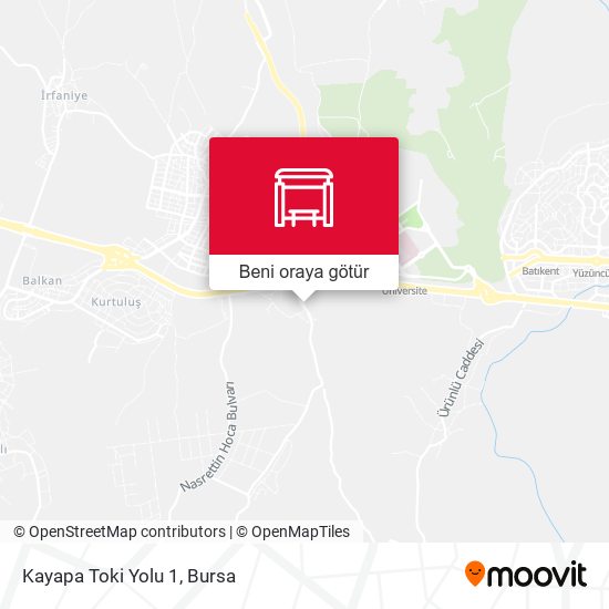 Kayapa Toki Yolu 1 harita