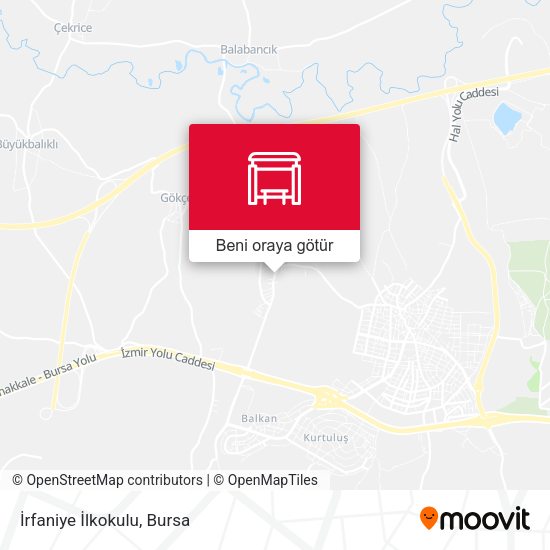 İrfaniye İlkokulu harita