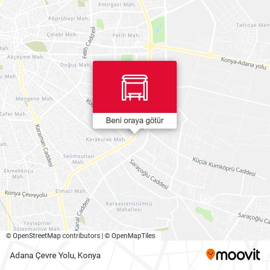 Adana Çevre Yolu harita
