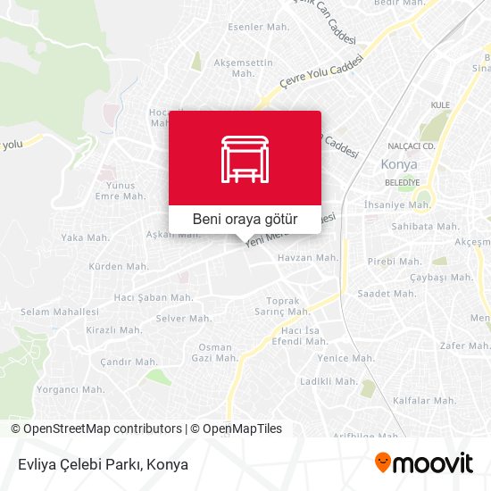 Evliya Çelebi Parkı harita