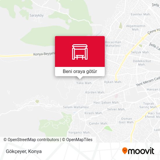 Gökçeyer harita