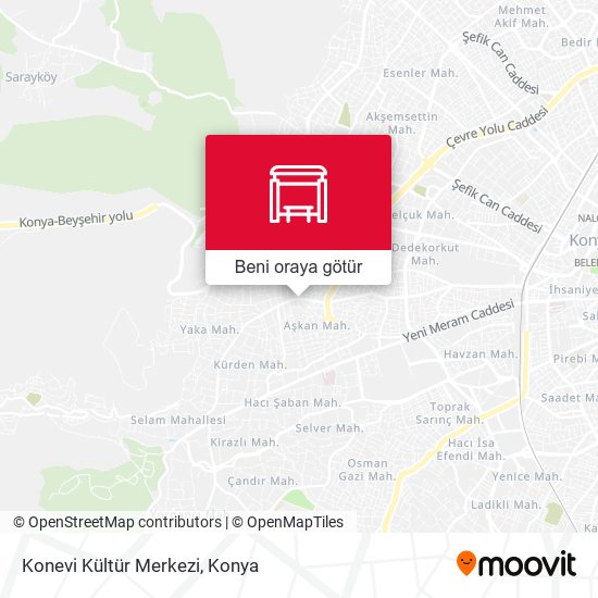 Konevi Kültür Merkezi harita