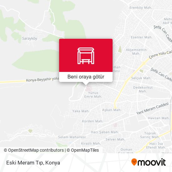 Eski Meram Tıp harita