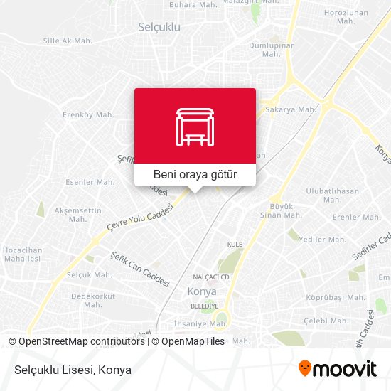 Selçuklu Lisesi harita