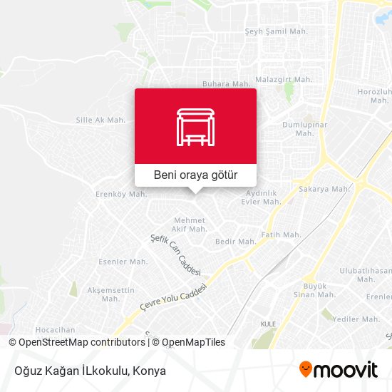 Oğuz Kağan İLkokulu harita