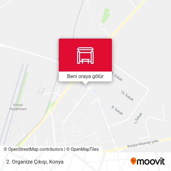 2. Organize Çıkışı harita