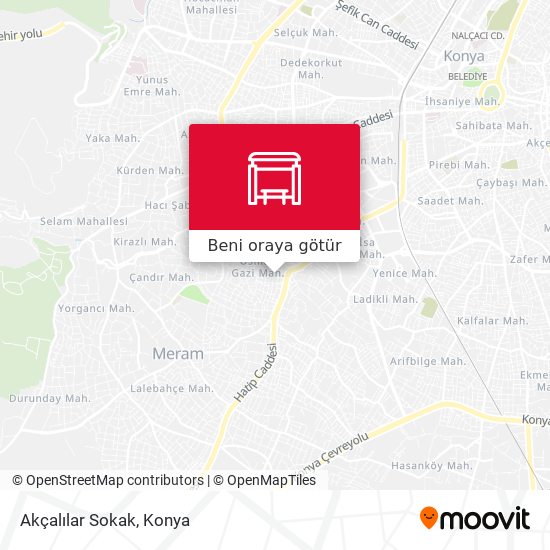 Akçalılar Sokak harita