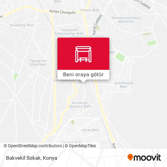 Bakvekil Sokak harita