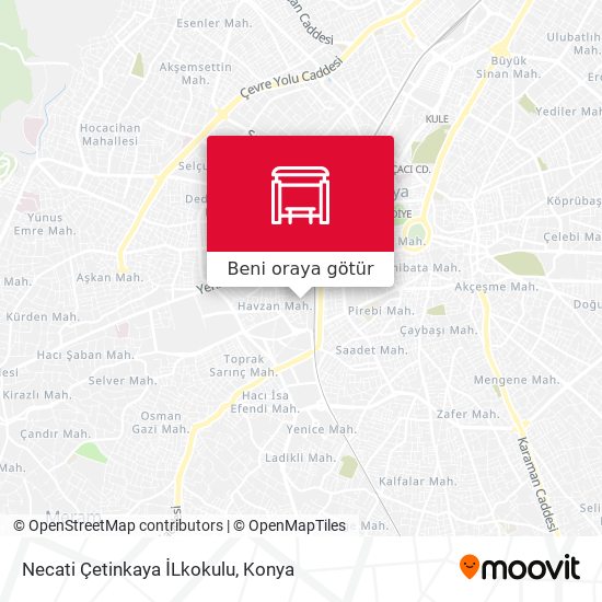 Necati Çetinkaya İLkokulu harita