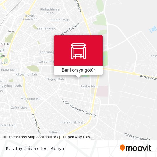 Karatay Üniversitesi harita