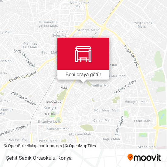 Şehit Sadık Ortaokulu harita