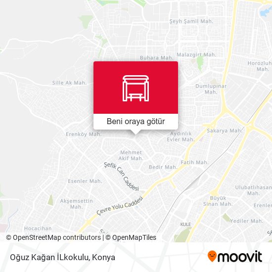 Oğuz Kağan İLkokulu harita